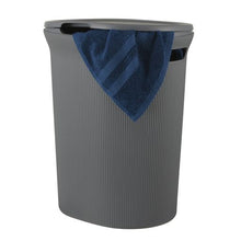 Load image into Gallery viewer, 299 40 L Ribbed Laundry Hamper, Grey
