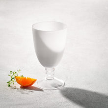 Load image into Gallery viewer, VD-I20-W - Iris, White, Clear Stem, Glass Goblet, 20.5 Oz