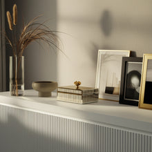 Load image into Gallery viewer, 17646 GLASS, 8X5" JEWELRY BOX, STONE TOP, GOLD