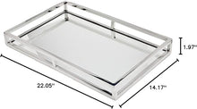 Load image into Gallery viewer, 99820 ASPEN NICKEL 14X7 RECT TRAY