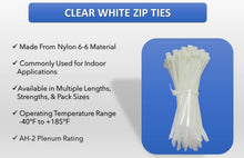 Load image into Gallery viewer, CABLE TIES NATURAL 100/PK - 14"