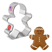 Load image into Gallery viewer, 3" Gingerbread Man Cookie Cutter