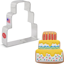 Load image into Gallery viewer, 3.75" Wedding Cake Cookie Cutter