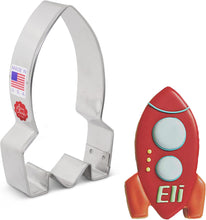 Load image into Gallery viewer, 4" Rocket Cookie Cutter