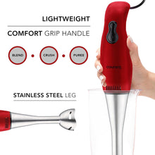 Load image into Gallery viewer, COUCHB2002R COURANT 200W HAND BLENDER RED/STAINLESS