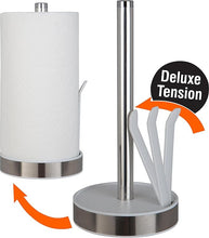 Load image into Gallery viewer, Delux SS. Paper Towel Holder With Extreme Tension Grip - White
