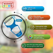 Load image into Gallery viewer, Kosher Cook Peeler Blue