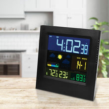 Load image into Gallery viewer, RCA ALARM CLOCK WEATHER STATION DATE
