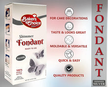 Load image into Gallery viewer, Fondant Silver Shimmer