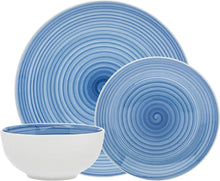 Load image into Gallery viewer, 70420 SPIRAL BLUE 12 PC PORCELAIN Service For 4