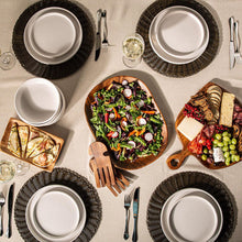 Load image into Gallery viewer, Hemstitch Table Cloth 70 Round Linen