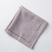 Load image into Gallery viewer, Hemstitch Napkin Set Of 4 Grey