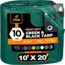 Load image into Gallery viewer, TARPAULIN-HD 10 mil GREEN- 10 FTx 20 FT