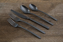 Load image into Gallery viewer, Beaon Black Flatware Service For 4