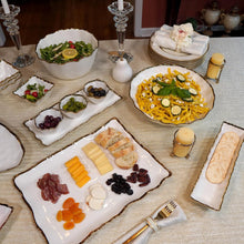 Load image into Gallery viewer, 20492 Regency Gold 4pc Tray and Condiment Bowls 14.25in x 6in