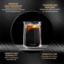 Load image into Gallery viewer, Double Wall Coffee Tasting Glass - 350mL/12oz (set of 2)
