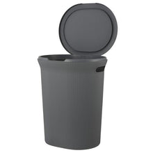 Load image into Gallery viewer, 299 40 L Ribbed Laundry Hamper, Grey
