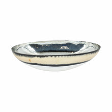 Load image into Gallery viewer, 18747-02 Glass, 16" Bowl W/ Gold Trim, White