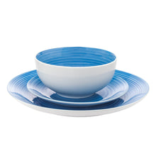 Load image into Gallery viewer, 70420 SPIRAL BLUE 12 PC PORCELAIN Service For 4