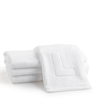 Load image into Gallery viewer, White Initial Embossed Finger Towel