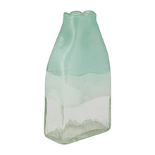 Load image into Gallery viewer, 14710-05 Glass 13" Bottle Vase, Aqua Haze