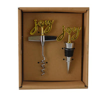 Load image into Gallery viewer, Cork Screw & Stopper "Joy"