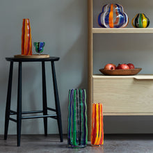 Load image into Gallery viewer, G1774-36-124 Folk Carafe 34oz Black/Blue/Green