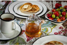 Load image into Gallery viewer, Tablecraft 11040 Honey Dipper Set, 4.88-inch Height, Clear Glass and Wood