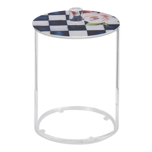 Load image into Gallery viewer, J-JKLM-CB MED PAINTED LUCITE JAR - CHECKERED BLK