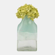 Load image into Gallery viewer, 14710-05 Glass 13" Bottle Vase, Aqua Haze