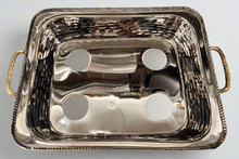 Load image into Gallery viewer, TAJ Designs 9x13 Hammered Pan Holder With Gold Accent