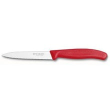 Load image into Gallery viewer, Victorinox 4 Inch Serrated Knife Pointy All Color
