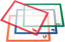 Load image into Gallery viewer, Farberware Flexible Cutting Mats with Food Icons, 11-Inch-by-15-Inch, Set of 4