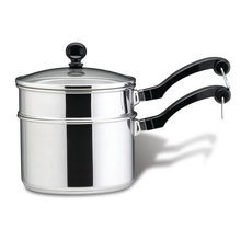 Load image into Gallery viewer, Farberware 2 Qt. Covered Saucepan w/ Double Boiler Insert