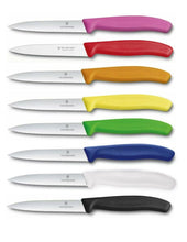 Load image into Gallery viewer, Victorinox 4 Inch Serrated Knife Pointy All Color