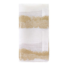 Load image into Gallery viewer, Brushstroke Gold Napkin Set of 1