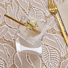 Load image into Gallery viewer, RH-HD-BL-BEE-GO Rosh Hashana - Honey Dish Block - Bee - Gold