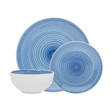 Load image into Gallery viewer, 70420 SPIRAL BLUE 12 PC PORCELAIN Service For 4