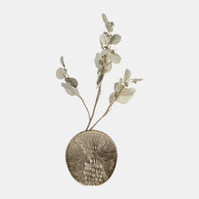 Load image into Gallery viewer, 17755-01 Metal, 8" Etched Oval Vase, Champagne