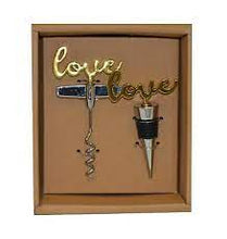 Load image into Gallery viewer, Cork Screw & Stopper "Love"