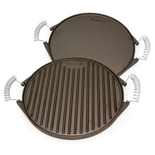 Load image into Gallery viewer, VICTORIA 12.5†Reversible Cast Iron Round Griddle with Removable Cool-Touch Handles