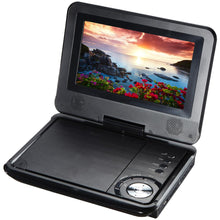 Load image into Gallery viewer, 7-inch 270° Swivel Screen Portable DVD Player - Black