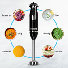 Load image into Gallery viewer, Courant 350-Watt Hand Blender with Stainless Steel Leg (Black)