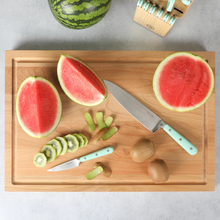 Load image into Gallery viewer, Martha Stewart Lochner Beechwood Cutting Board w/ Juice Groove 18" x 12"