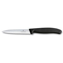 Load image into Gallery viewer, Victorinox 4 Inch Serrated Knife Pointy All Color