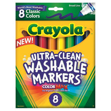 Load image into Gallery viewer, Crayola Broad Line 8 Washable Markers