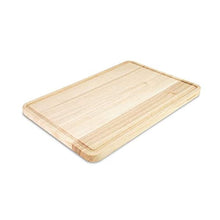 Load image into Gallery viewer, KitchenAid Classic Rubberwood Cutting Board With Perimeter Trench, Extra-Large Reversible Chopping Board, 12-inch X 18-inch, Natural