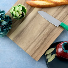 Load image into Gallery viewer, Martha Stewart Everyday Westhaven 18 x 12.6 Inch Rectangle Acacia Wood Cutting Board