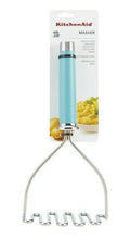 Load image into Gallery viewer, KitchenAid Potato Masher Stainless Steel Aqua Sky KE008OHAQA Dishwasher Safe