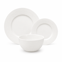 Load image into Gallery viewer, VC-8019 Embossed Fine Porcelain 12 Pc Dinnerware Set Service for 4
